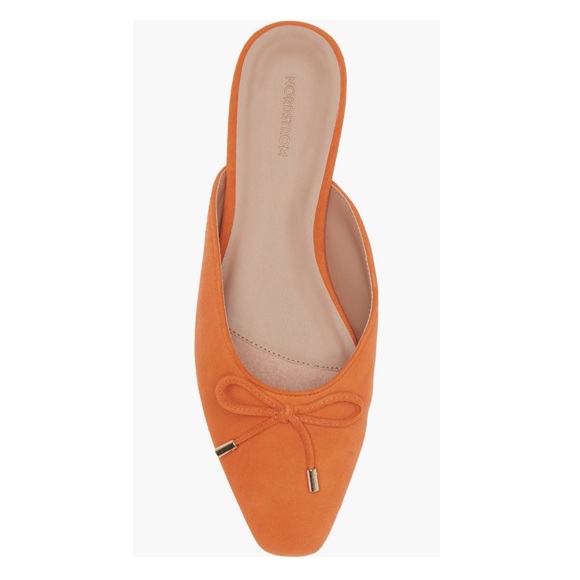 Nordstrom Jude Bow Mule in Orange Bisque Size 7.5 - Picture 5 of 11